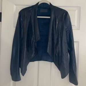 Blank nyc women’s navy snake print jacket small